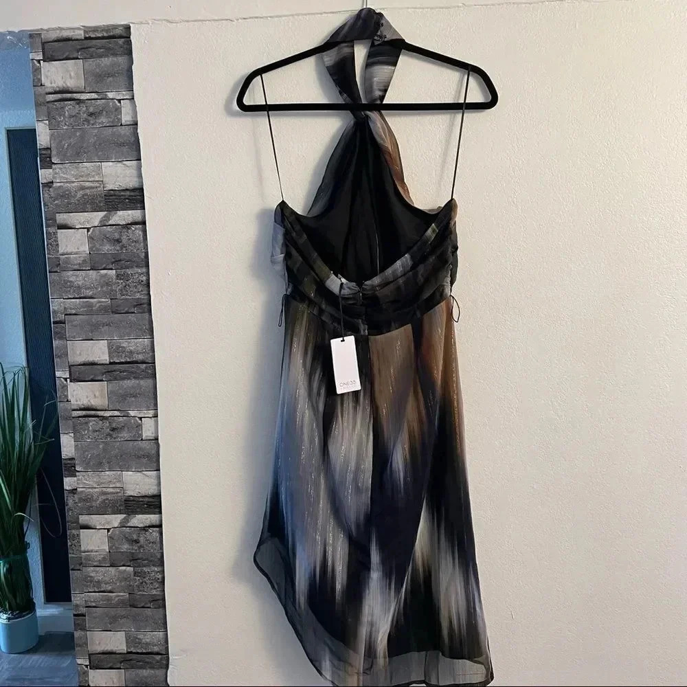 ONE33 SOCIAL MULTI COLOR HALTER TOP DRESS - Picture 5 of 16